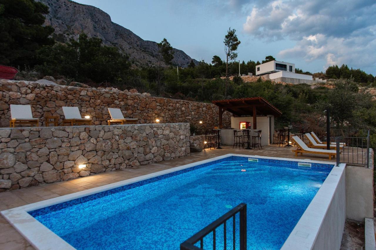 Exclusive Villa Almissa With Swimming Pool And Sea View Lokva Rogoznica Zewnętrze zdjęcie